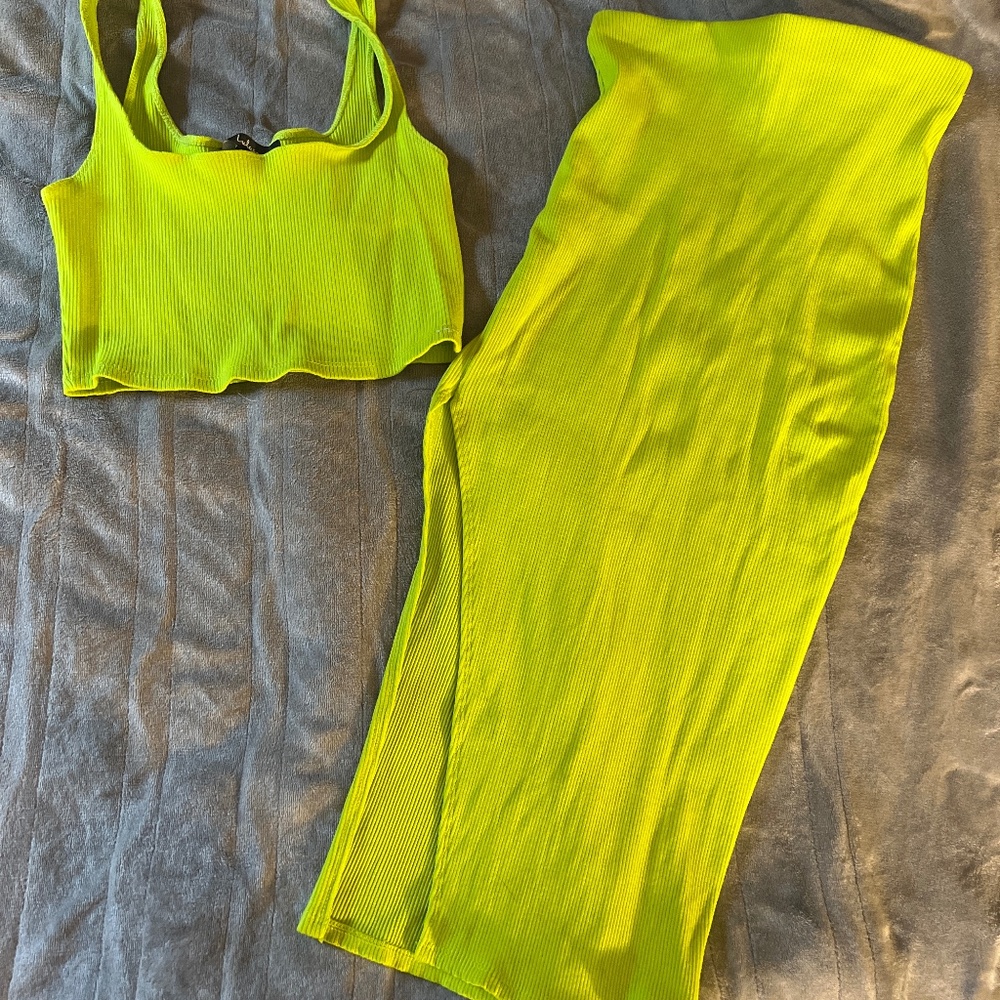 Lulus skirt and crop tank set